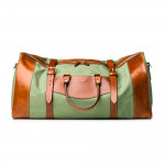 Large Sutherland Bag in Safari Green and Mid Tan