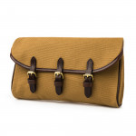 Redfern Cleaning Pouch with Accessories in Canvas & Dark Tan