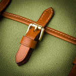 Redfern Cleaning Pouch with Accessories in Safari Green & Mid Tan