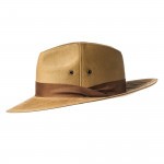 Safari Hat with Brown Herringbone Band