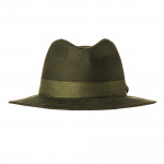 Hunting Hat with Green Herringbone Band