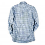 Men's Deluxe Tattersall Shirt in Blue with Green