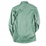 Men's Deluxe Tattersall Shirt in Green with Red