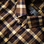 Men's Fine Cotton Shirt in Blue Buffalo Check