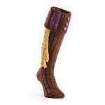 Vaynor Shooting Sock in Walnut Marl