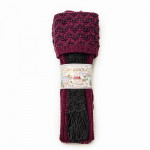 Whitfield Shooting Sock in Plum and Charcoal