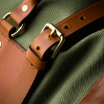 Large Sutherland Bag in Safari Green and Mid Tan