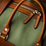 Large Sutherland Bag in Safari Green and Mid Tan