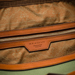 Large Sutherland Bag in Safari Green and Mid Tan