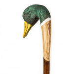 Hand Carved Country Curved Mallard Walking Stick