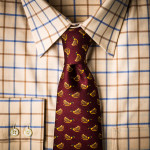 Silk Mallard Tie in Chianti