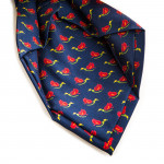 Silk Mallard Tie in Indigo