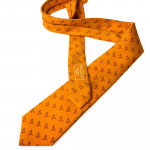 Silk Grouse tie in Honey Gold Orange