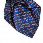 Silk Pheasant tie in Light Navy