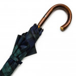 Tartan Umbrella with Knotted Chestnut Handle