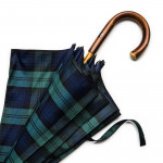 Tartan Umbrella with Knotted Chestnut Handle