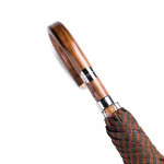 Sporting Striped Umbrella with Chestnut Handle