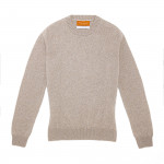 Ladies Langland Cashmere Crewneck in Pebble