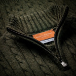 Cashmere Cannock Cable  in Field Green