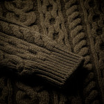 Galloway Cable Crewneck in Military