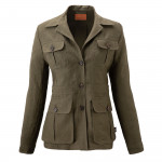 Ladies Linen Safari Jacket in Cape Green