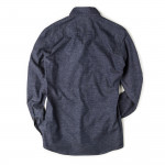 Men's Fine Cotton Shirt in Blue Marl