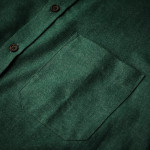 Men's Fine Cotton Shirt in Emerald