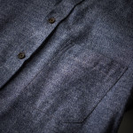 Men's Fine Cotton Shirt in Blue Marl