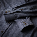 Men's Fine Cotton Shirt in Blue Marl