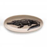 Large Hand Painted Crocodile Dish