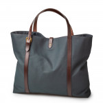 20L Tote Bag In Petrol Blue Twill Canvas