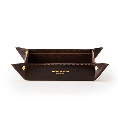 Leather Tray in Dark Tan