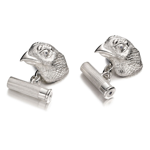 Silver Grouse Cufflinks