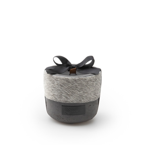 Small Luxury Candle with Cow Hide