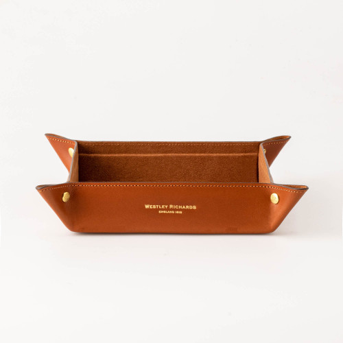 Leather Tray in Mid Tan