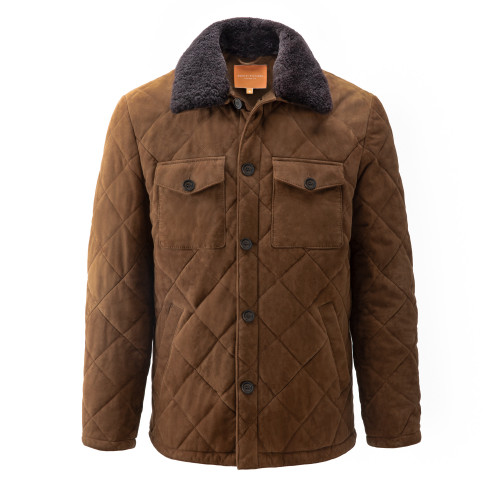 Berkeley Quilted Suede Jacket