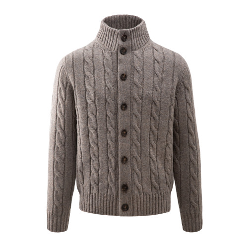 Pennines Cardigan in Driftwood