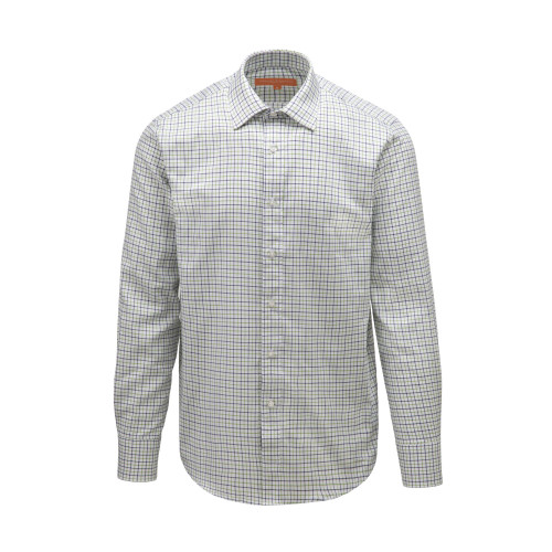 Tattersall Shirt in Apple & Navy