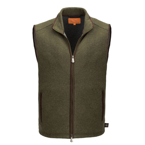 Lyell Fleece Gilet in Moss