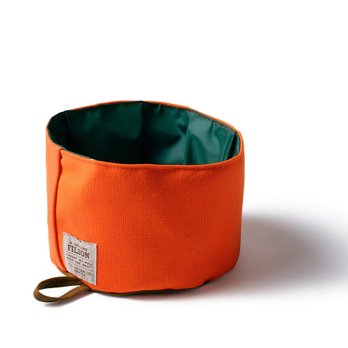 Dog Bowl - Orange/ Tan