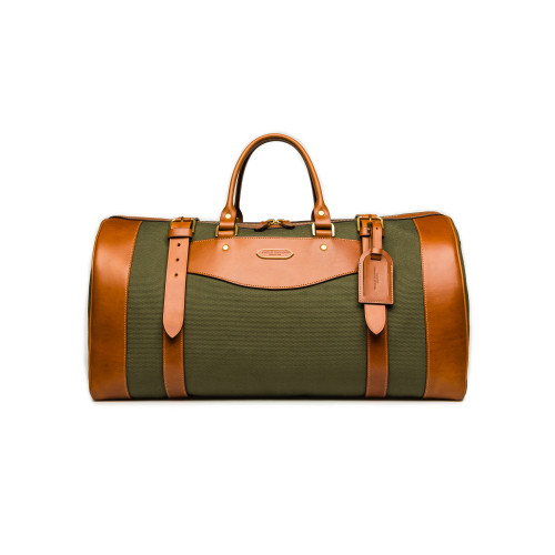 Sutherland Bag - Small- Hunter Green and Mid Tan