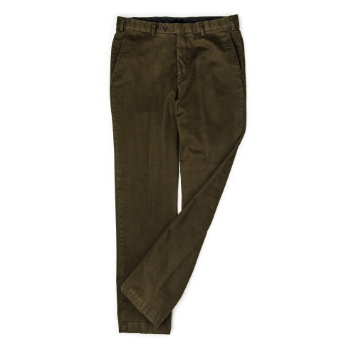 Relaxed Fit Thermal Trousers in Green