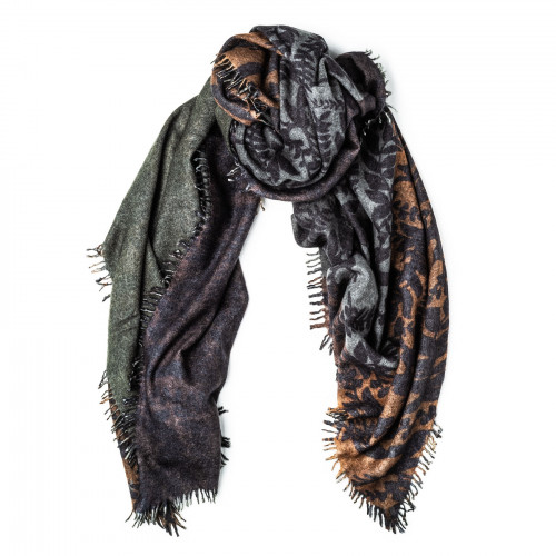 Deer Print Camouflage Scarf