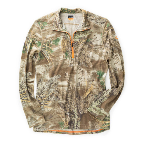 Ika Long Sleeve Half Zip in Real Tree Camo