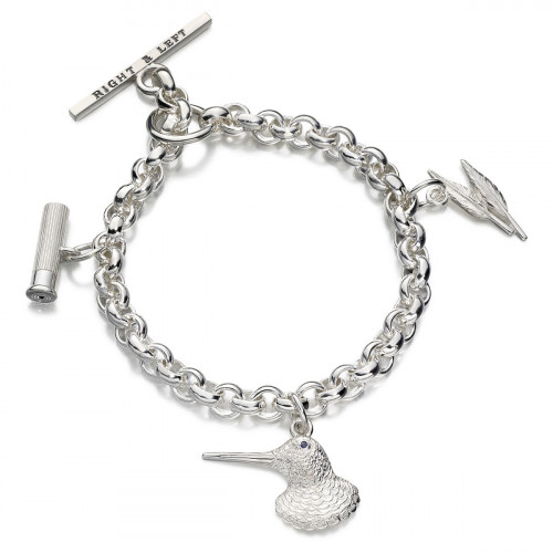 Silver Woodcock Charm Bracelet