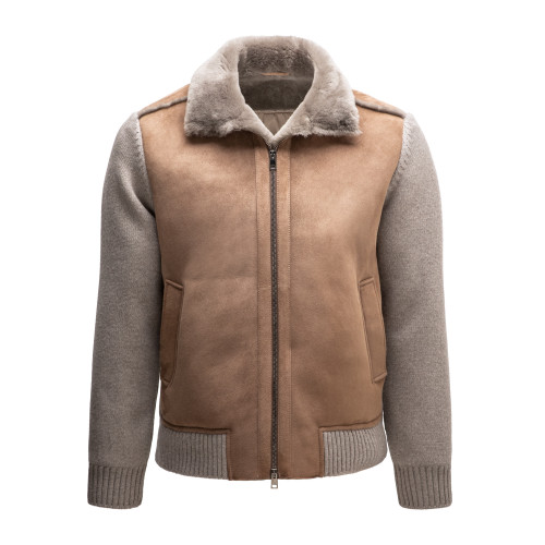 Jefferson Shearling Knitted Jacket