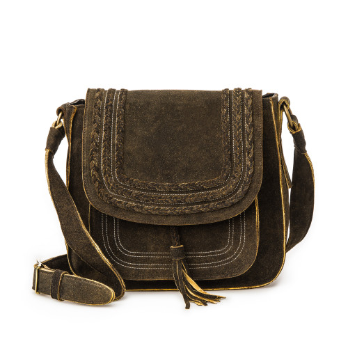 Large Saddle Bag - Dark Tan