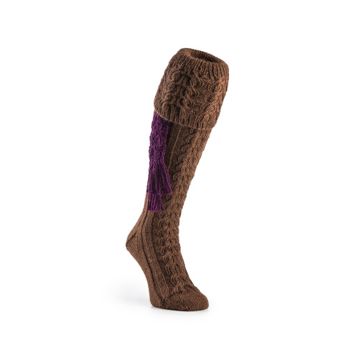 Molland Shooting Sock in Brown