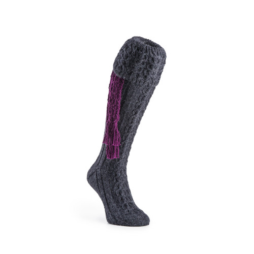 Molland Shooting Sock in Charcoal