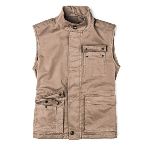 Men's Milan Garment Dyed Travel Vest - Sahara